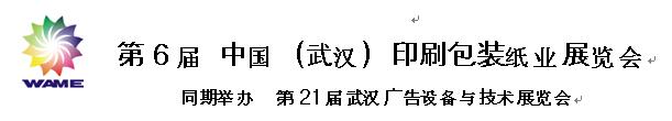 第6屆 中國（武漢）印刷包裝紙業(yè)展覽會(huì)